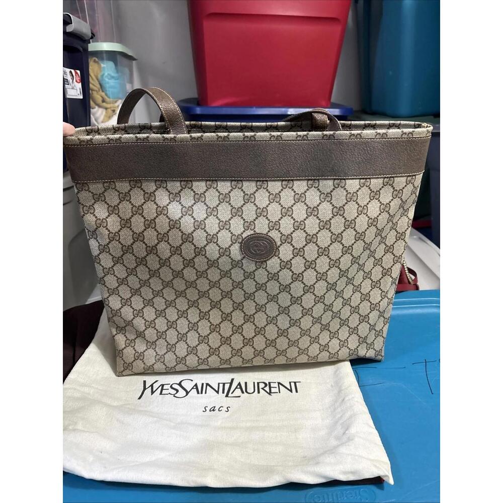Vintage Gucci Shoulder Tote Huge